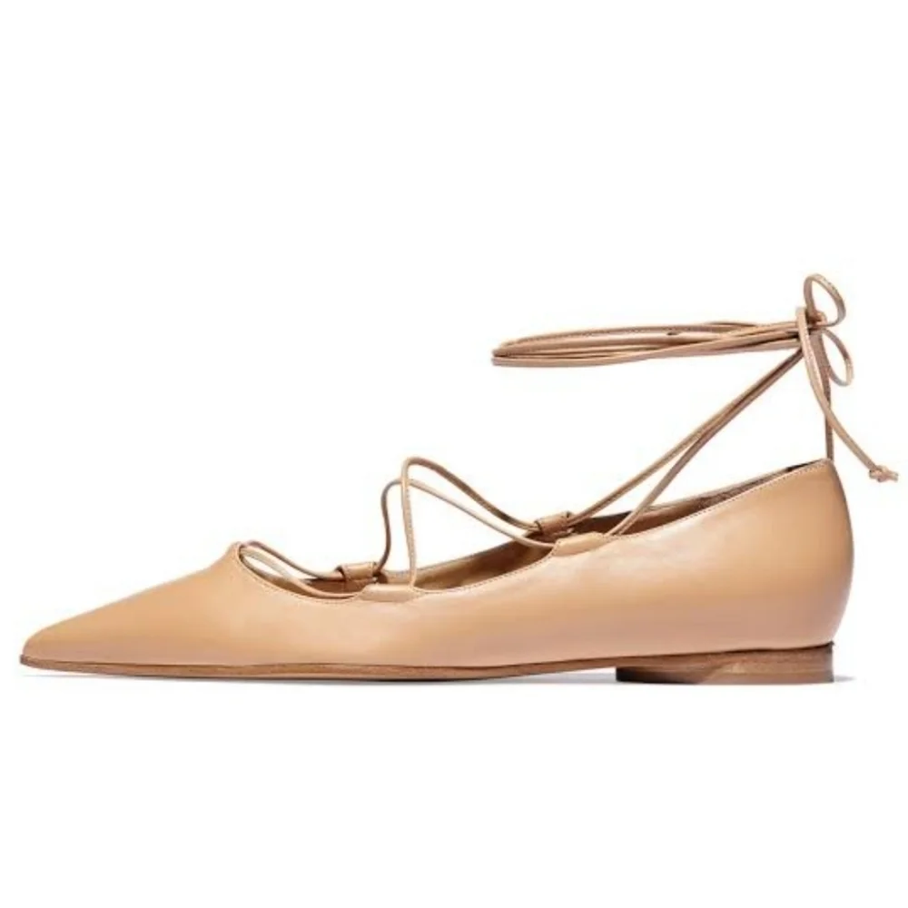 Michael‎ Kors Collection Kallie Leather Lace up flat